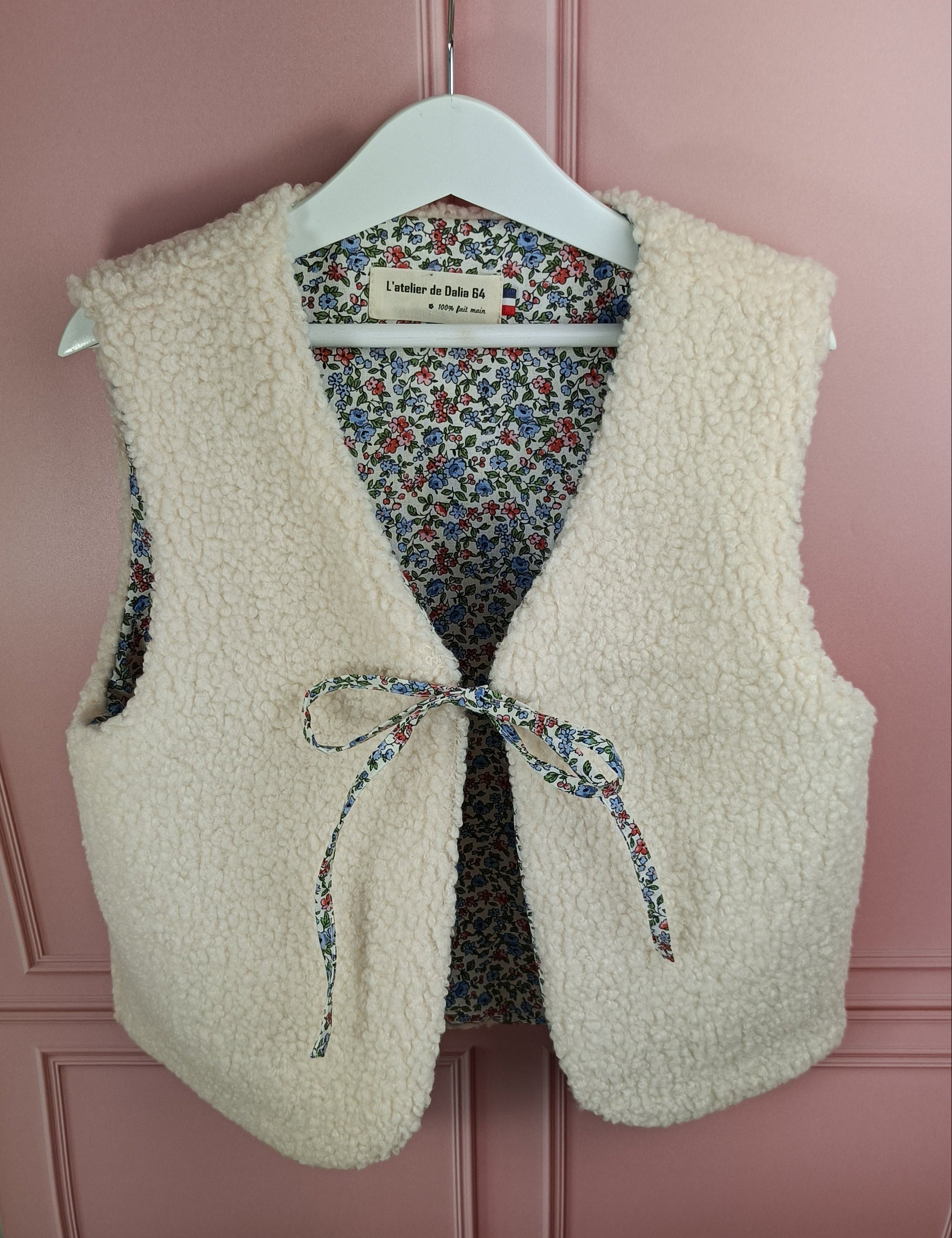 Gilet berger enfant Léonie bleu