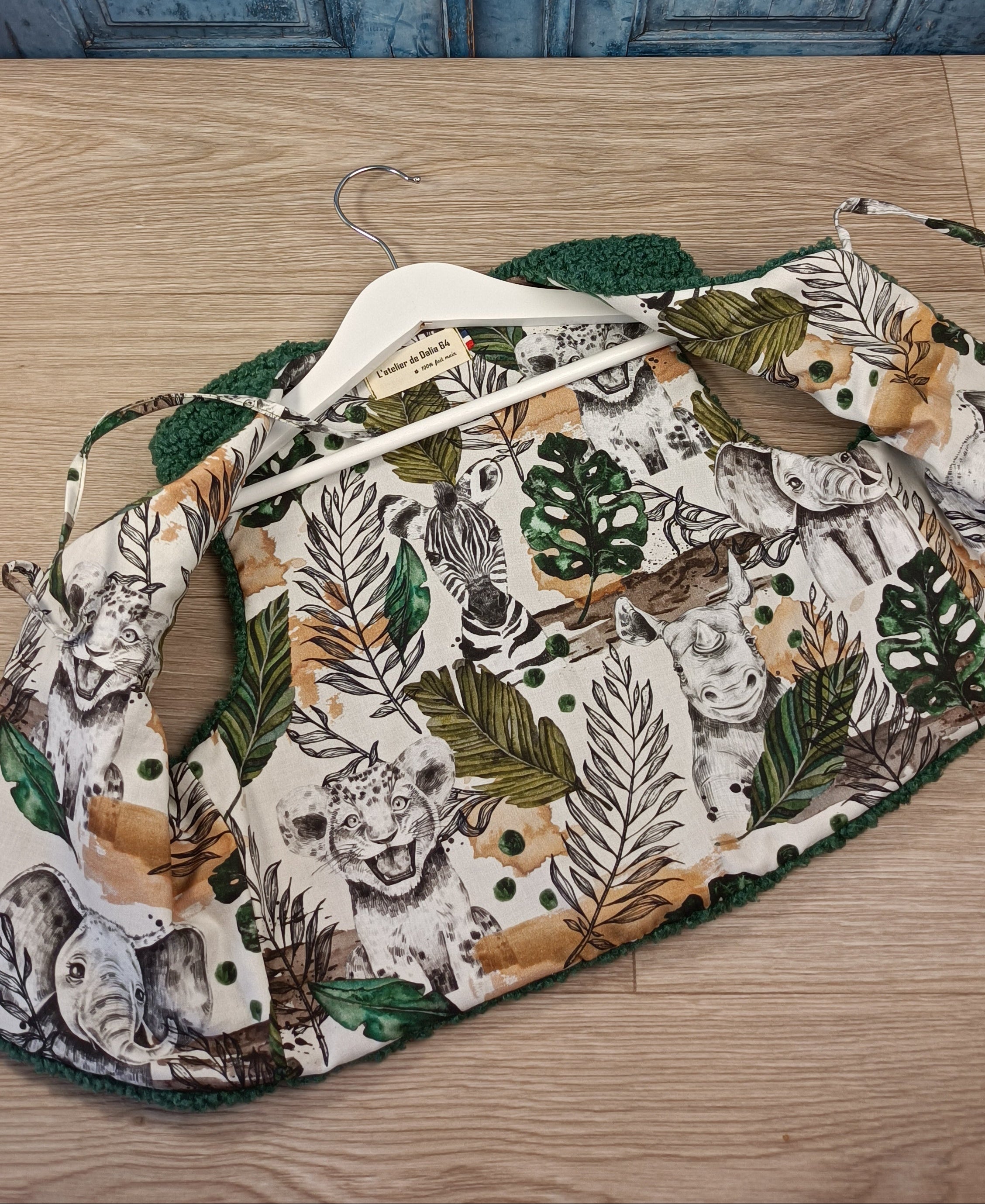 Gilet berger jungle vert enfant