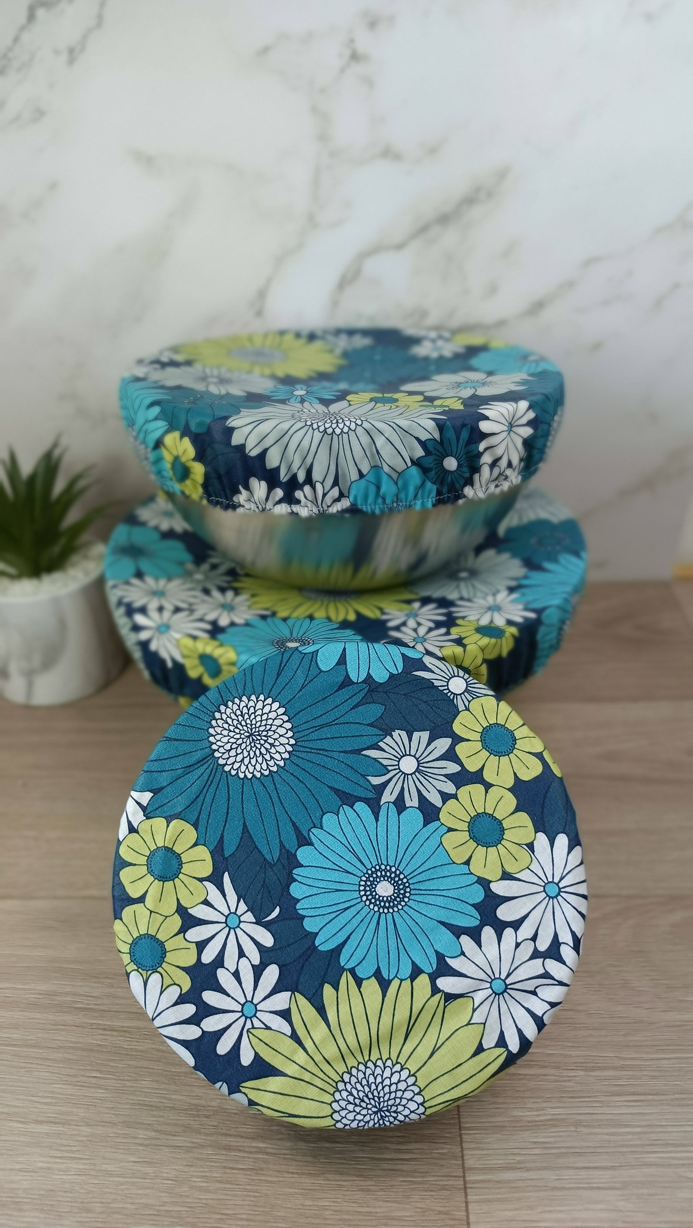 Couvres bols/plats lavables -Collection Ibiza