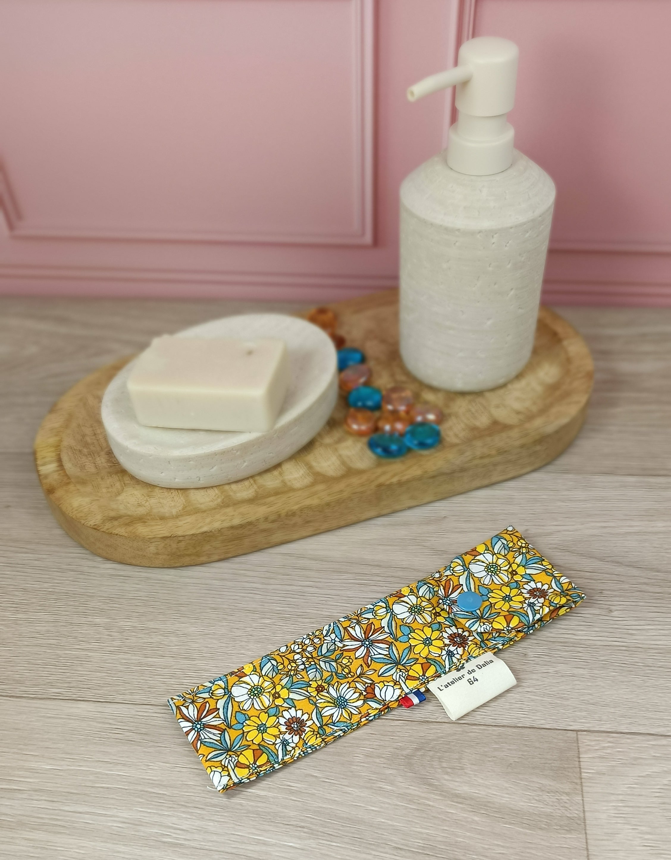 Étuis à brosses à dent et pochettes à savon lavables -  Tournesol
