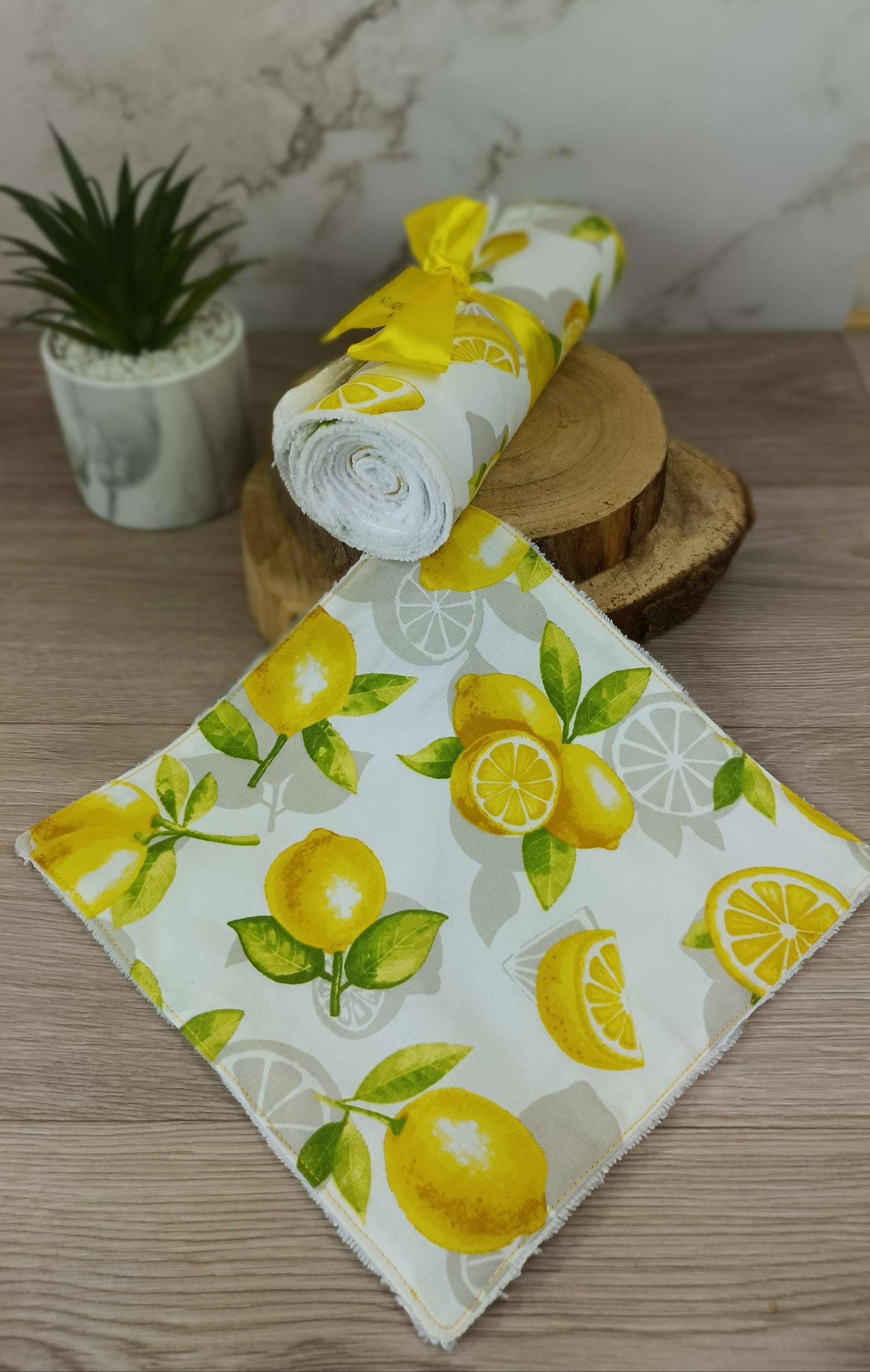 Essuie-tout lavable par lot de 5 - Collection fruité