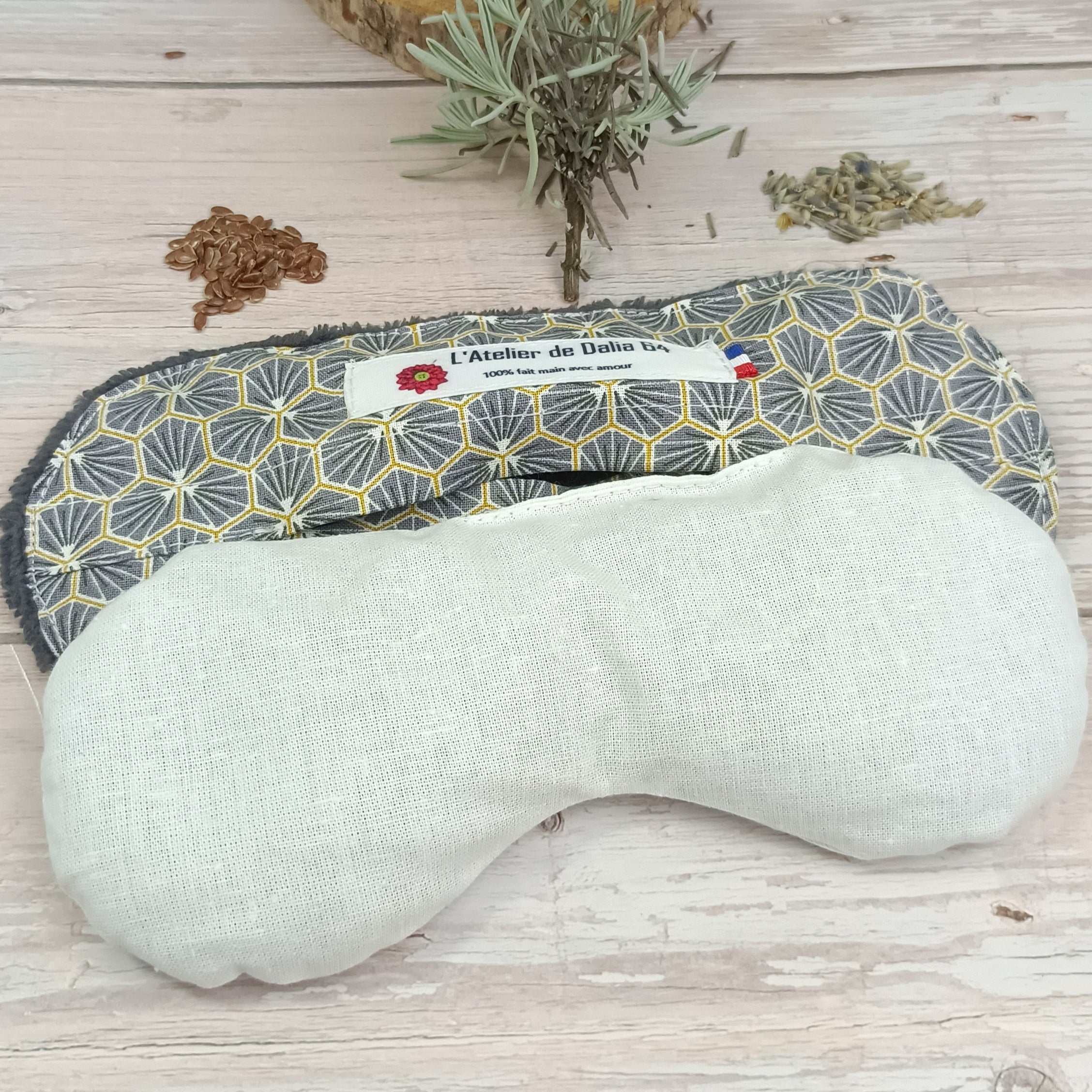 Masque relaxant pour les yeux riad gris foncé 