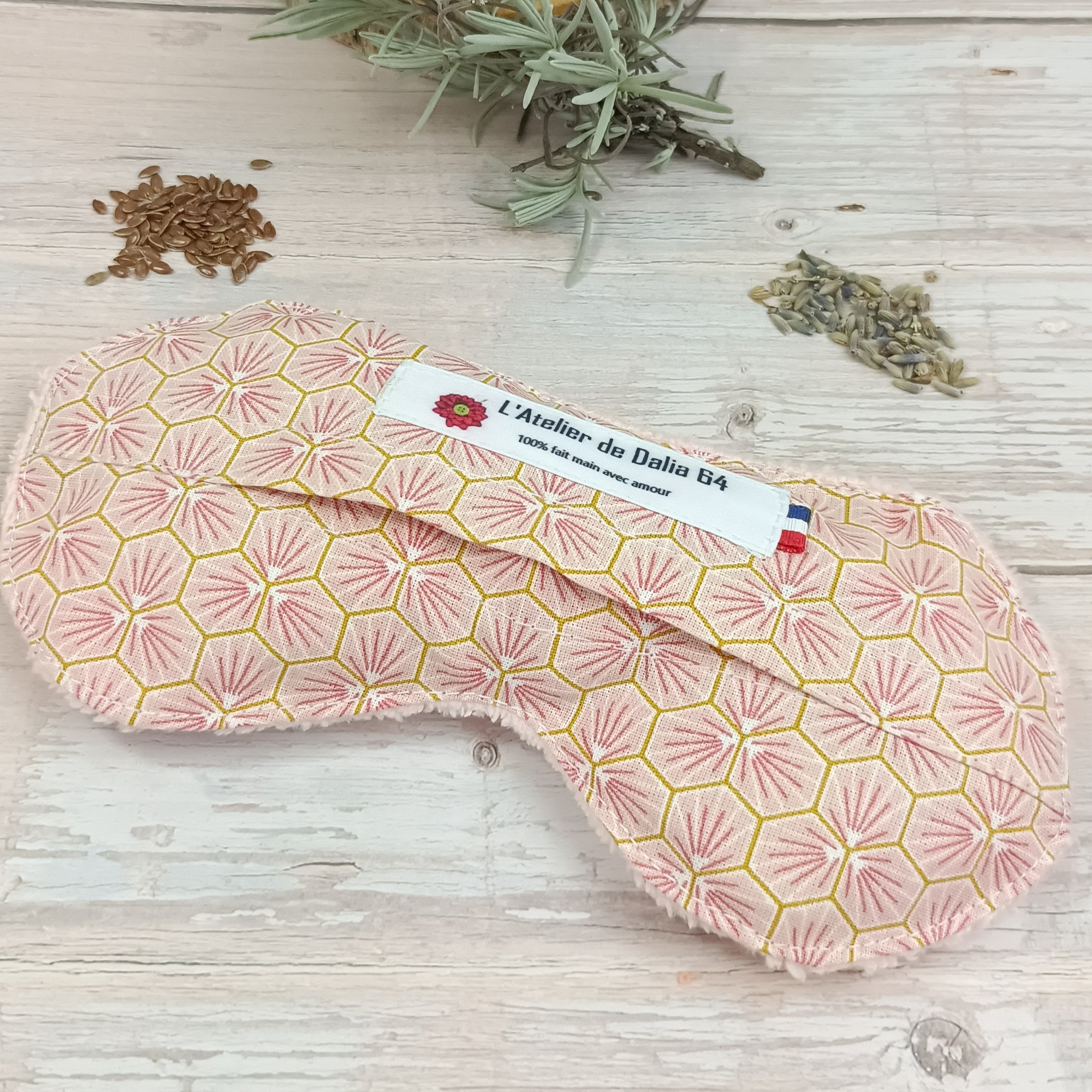 Masques relaxant pour les yeux RIAD rose 