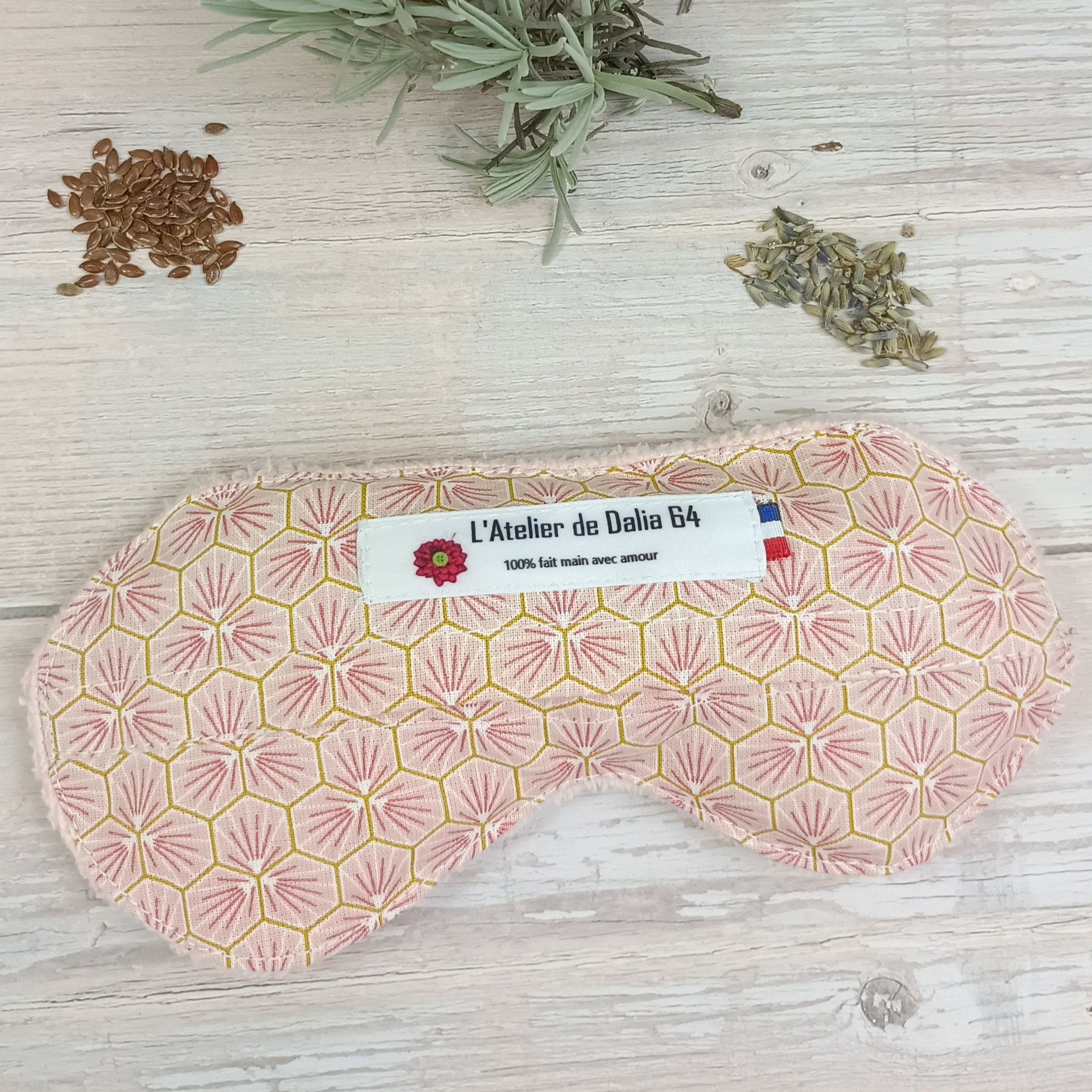 Masques relaxant pour les yeux RIAD rose 