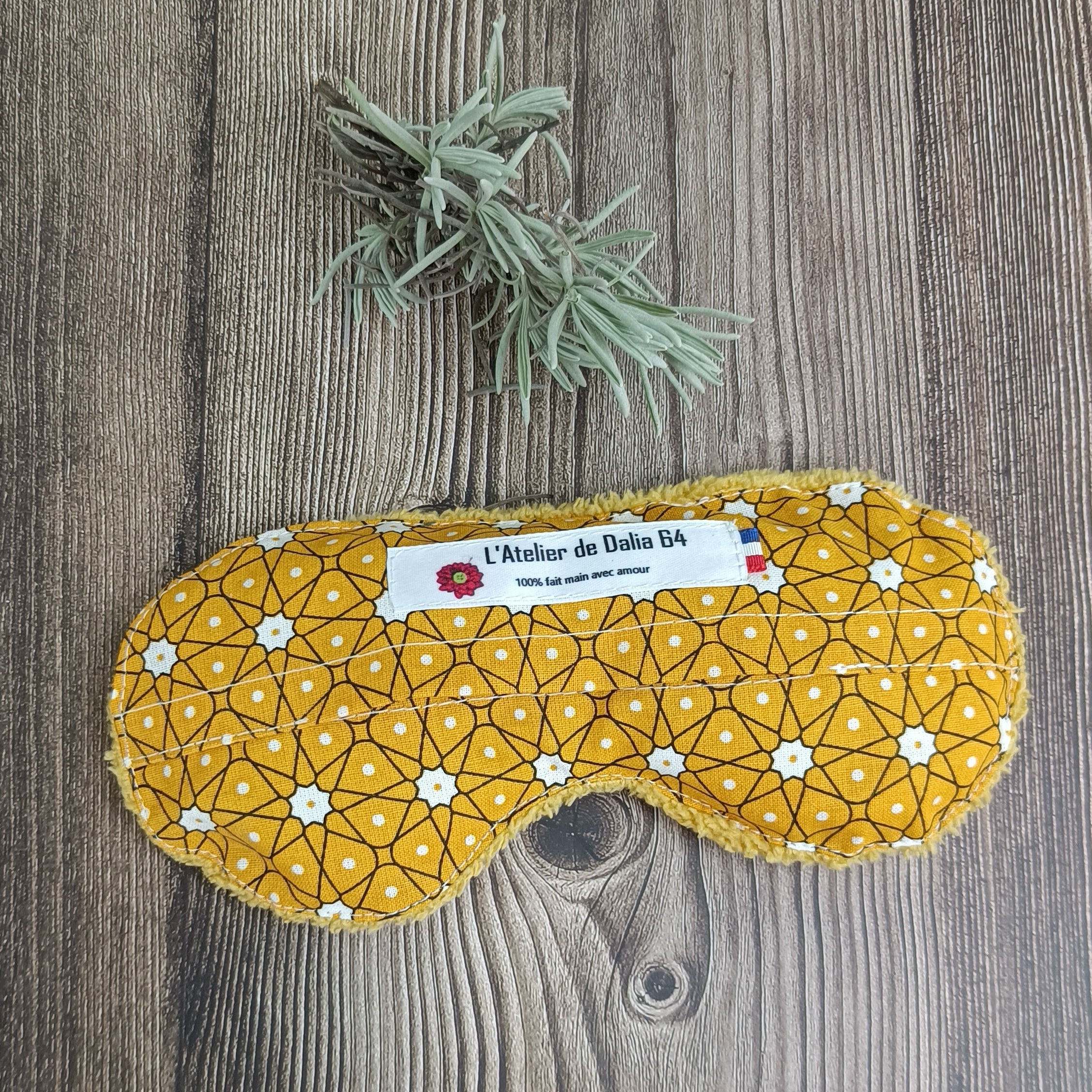 Masques relaxant pour les yeux céramik moutarde 