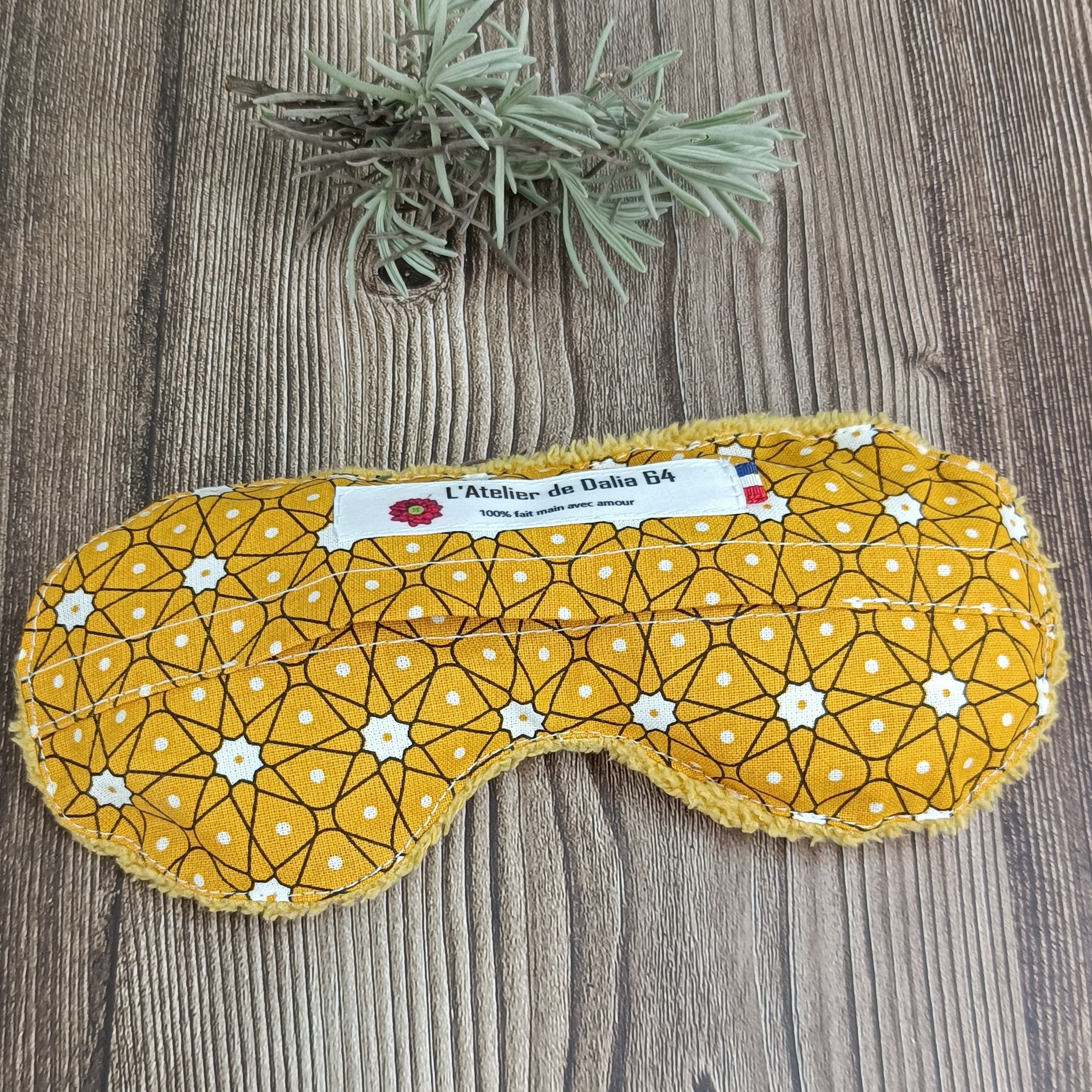 Masques relaxant pour les yeux céramik moutarde 