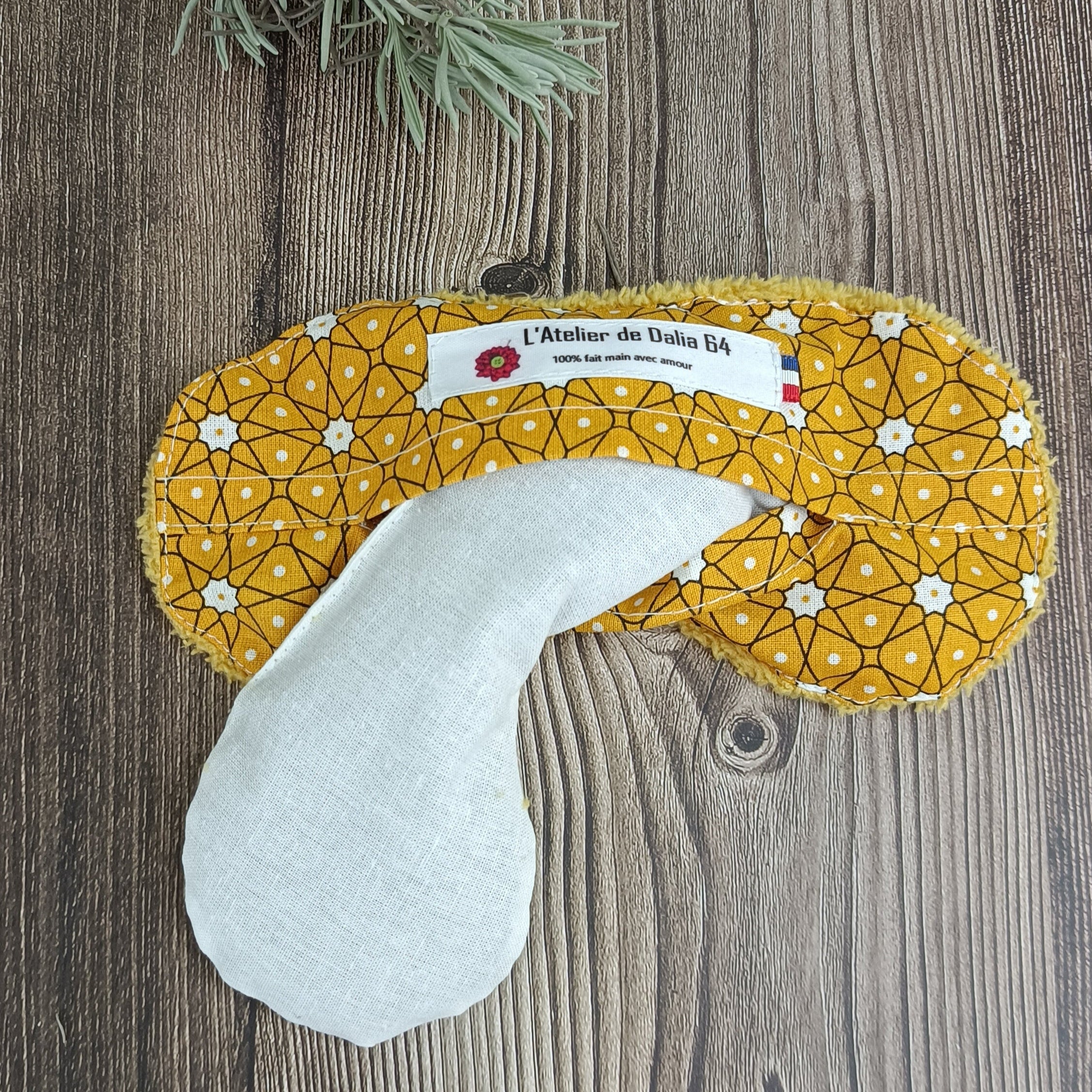 Masques relaxant pour les yeux céramik moutarde 