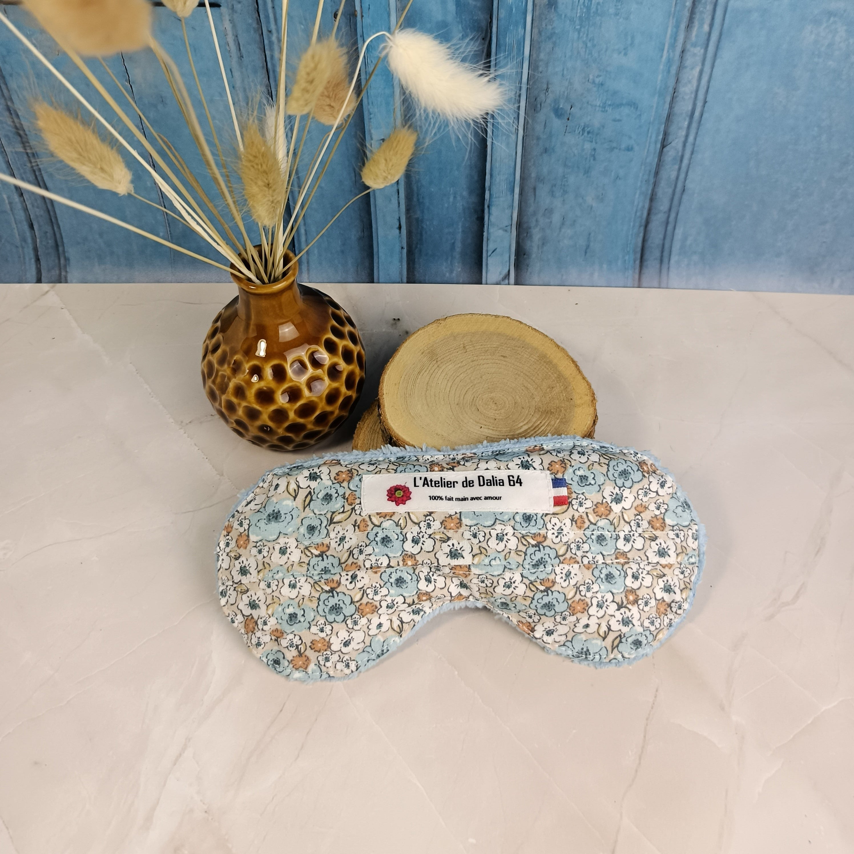Masques relaxant pour les yeux kalmia bleu clai