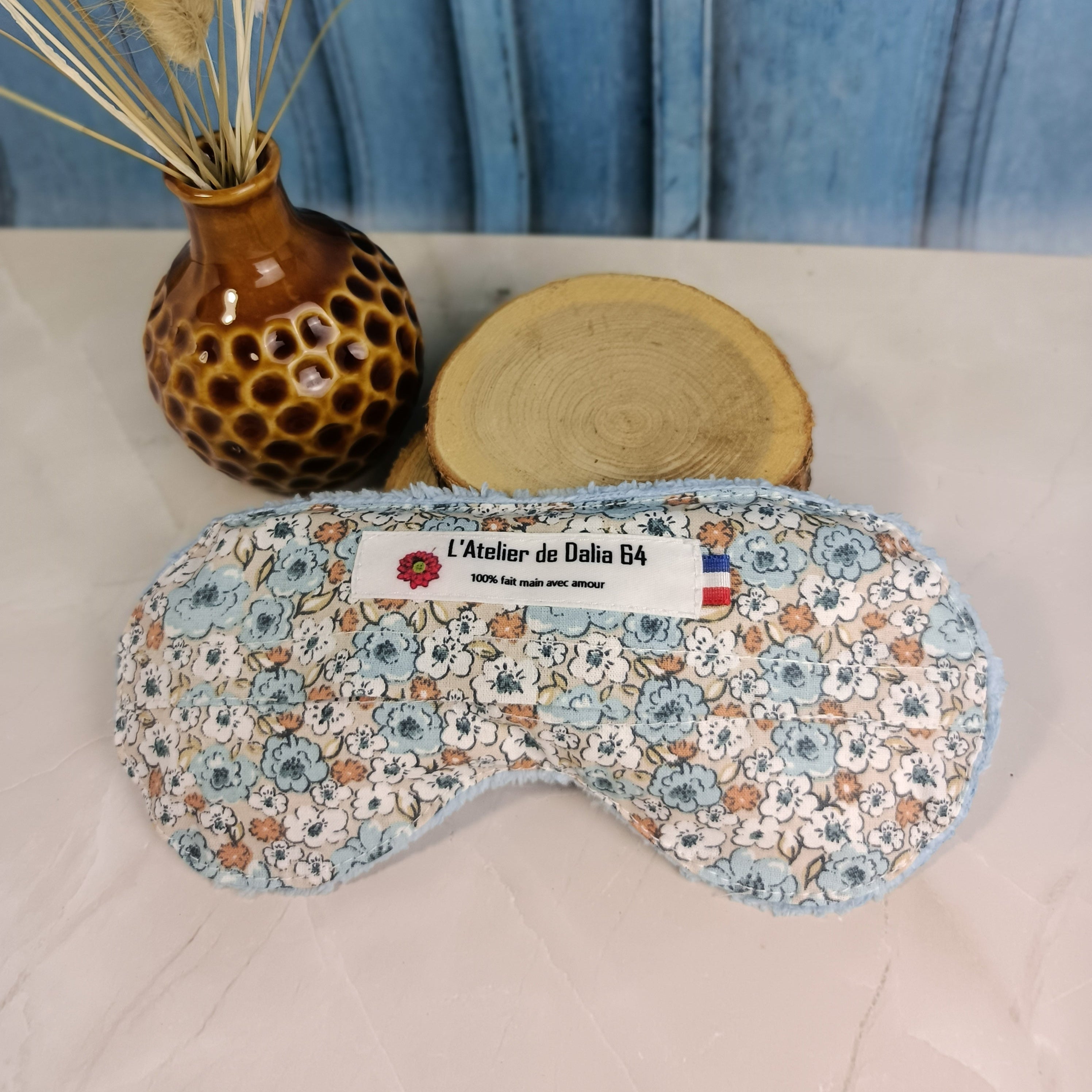 Masques relaxant pour les yeux kalmia bleu clai