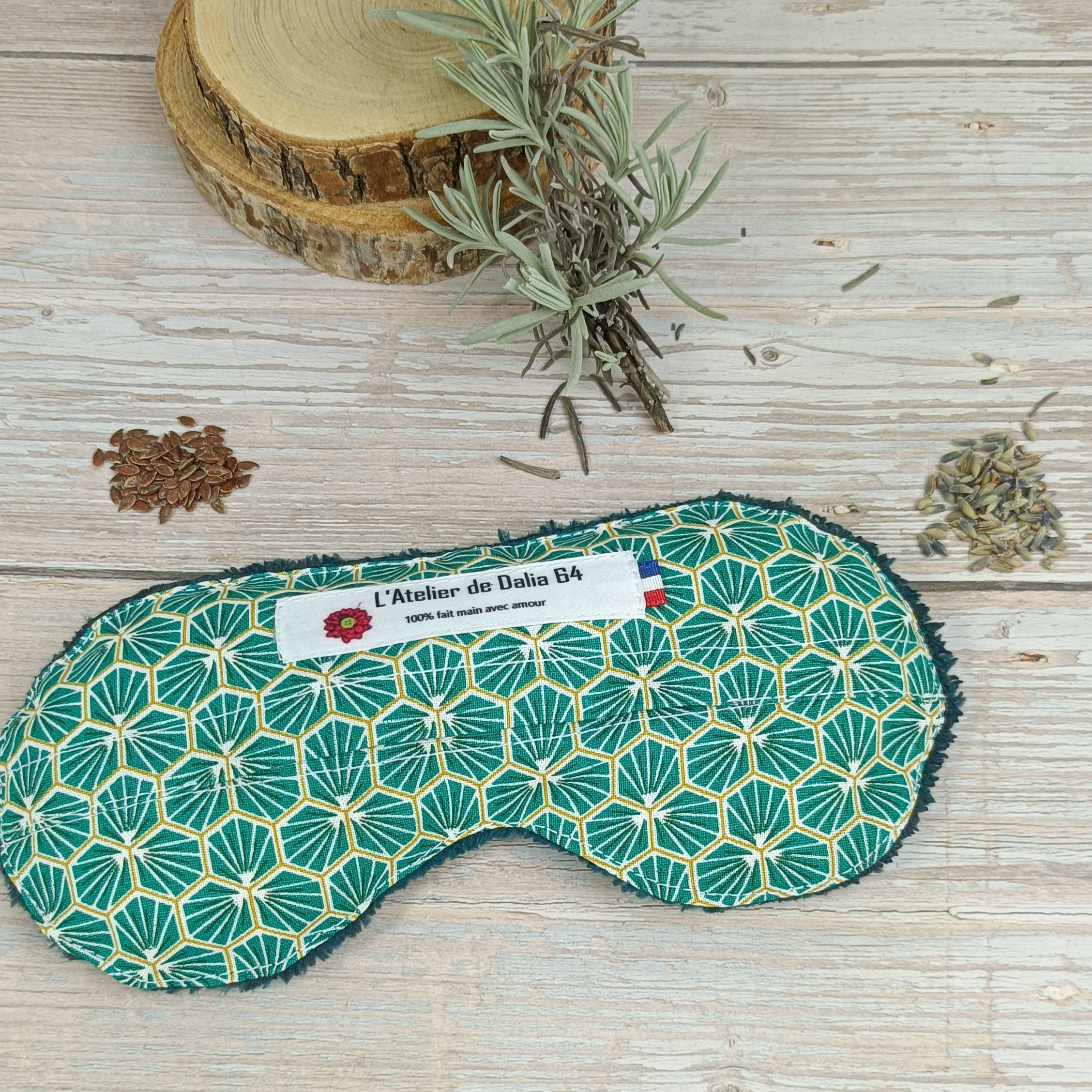 Masques relaxant pour les yeux riad emeraude 