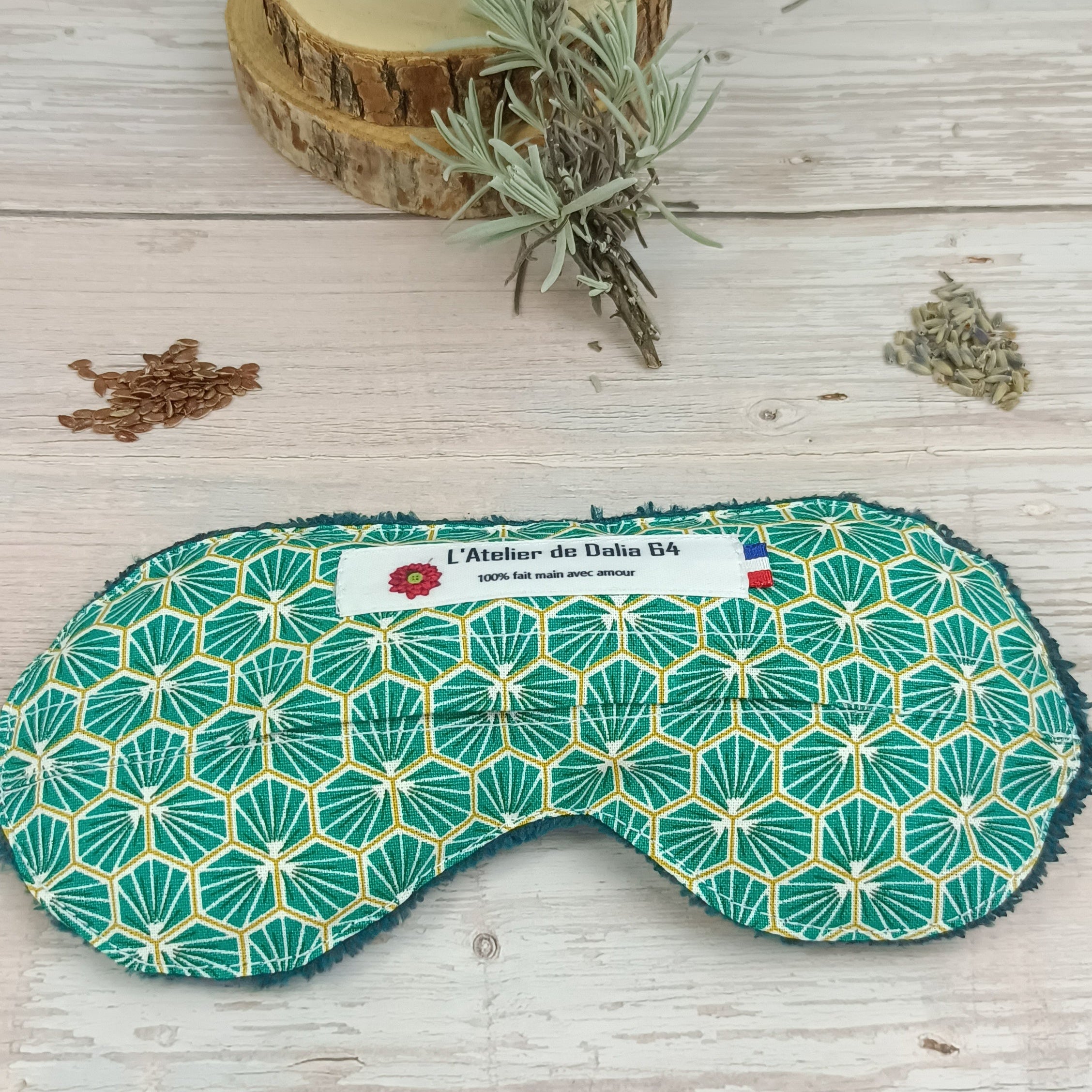 Masques relaxant pour les yeux riad emeraude 