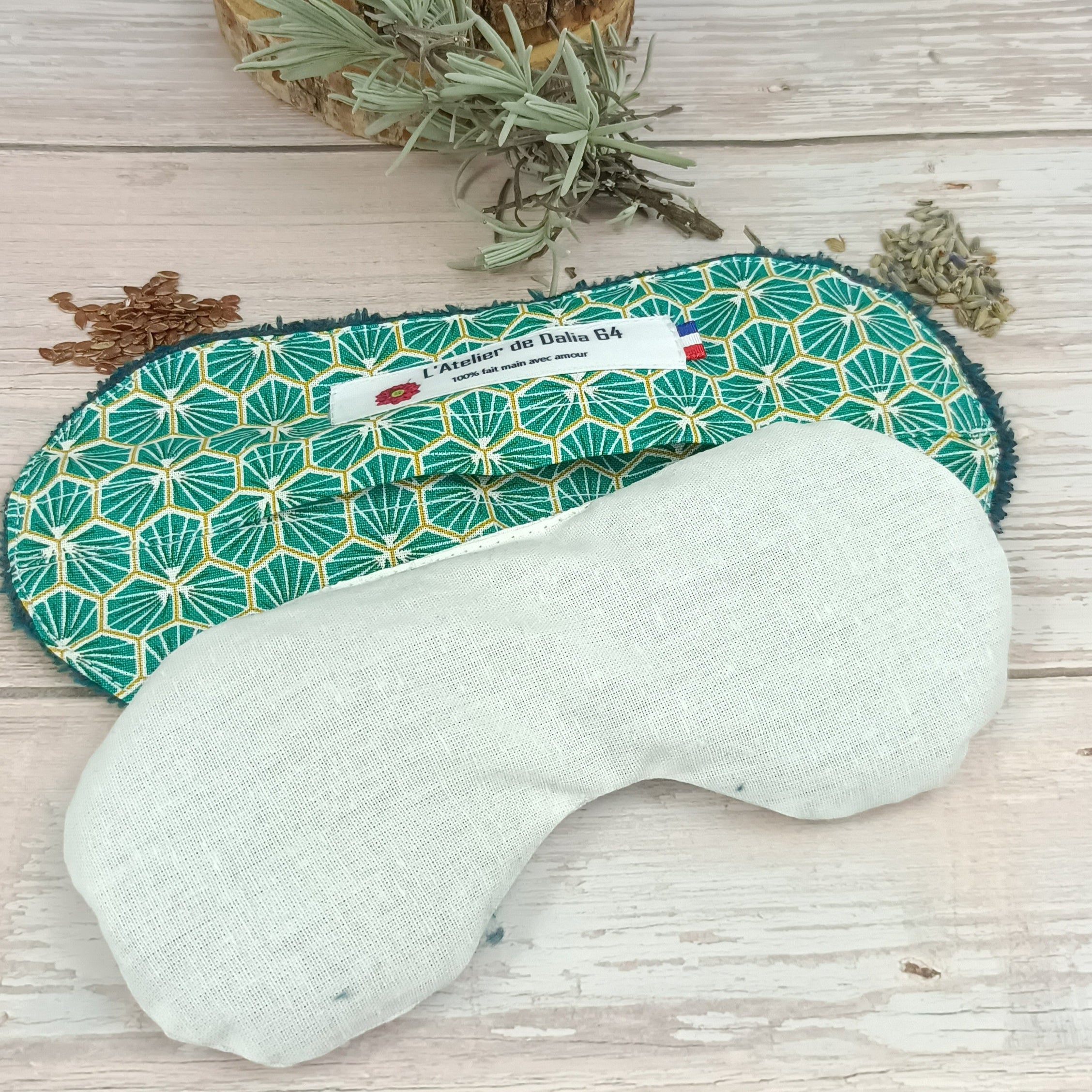 Masques relaxant pour les yeux riad emeraude 