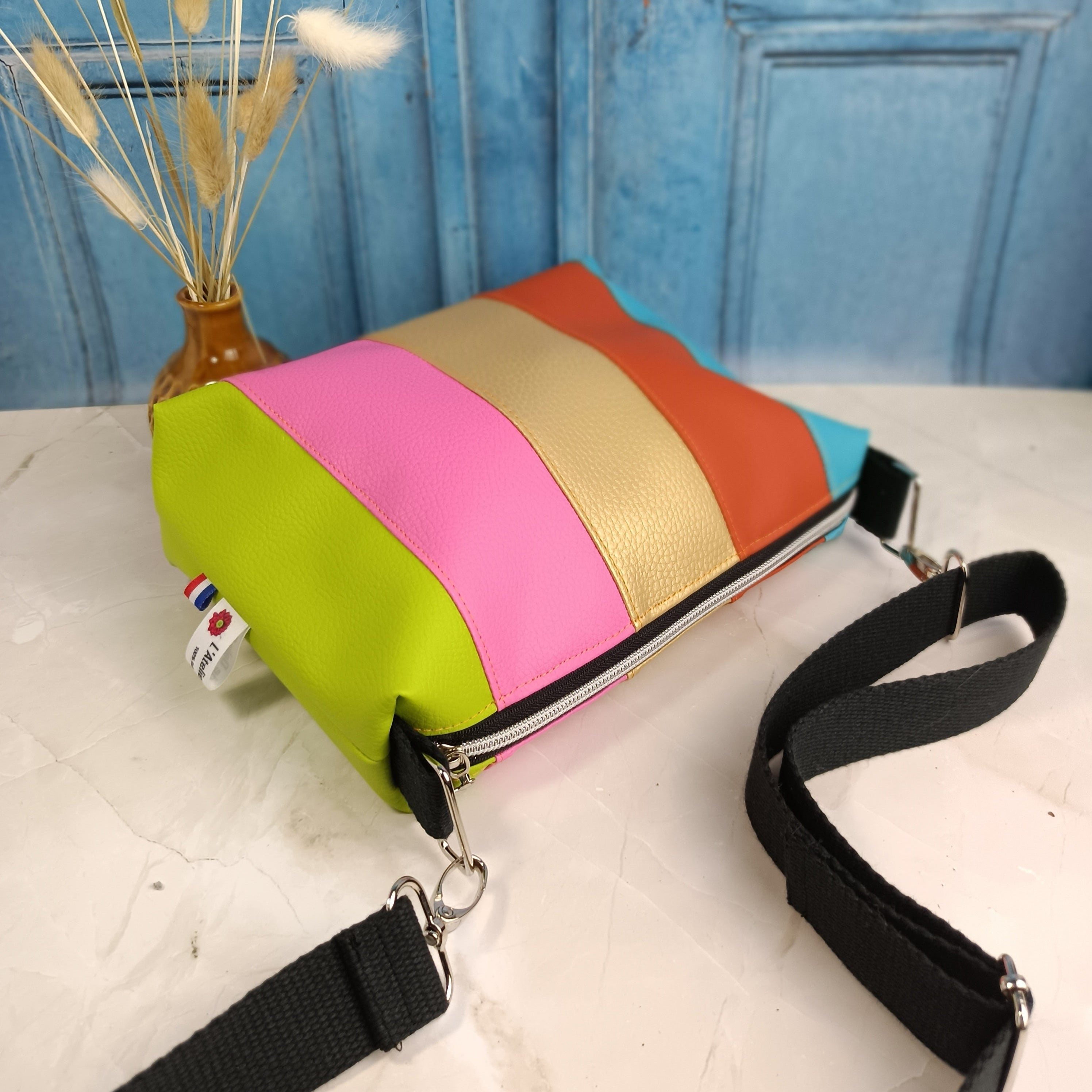 Sac à main bandoulière arc en ciel3 