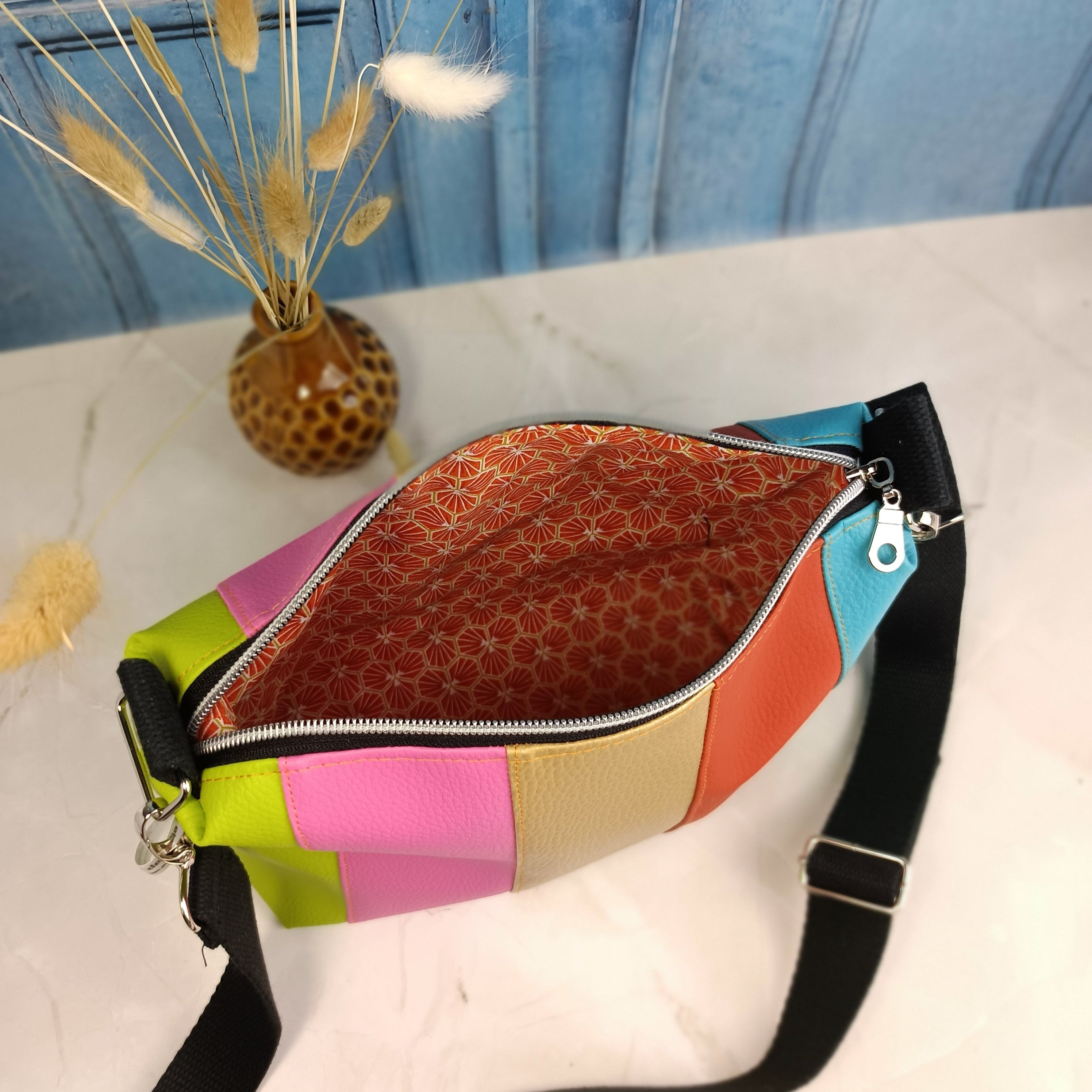 Sac à main bandoulière arc en ciel3 
