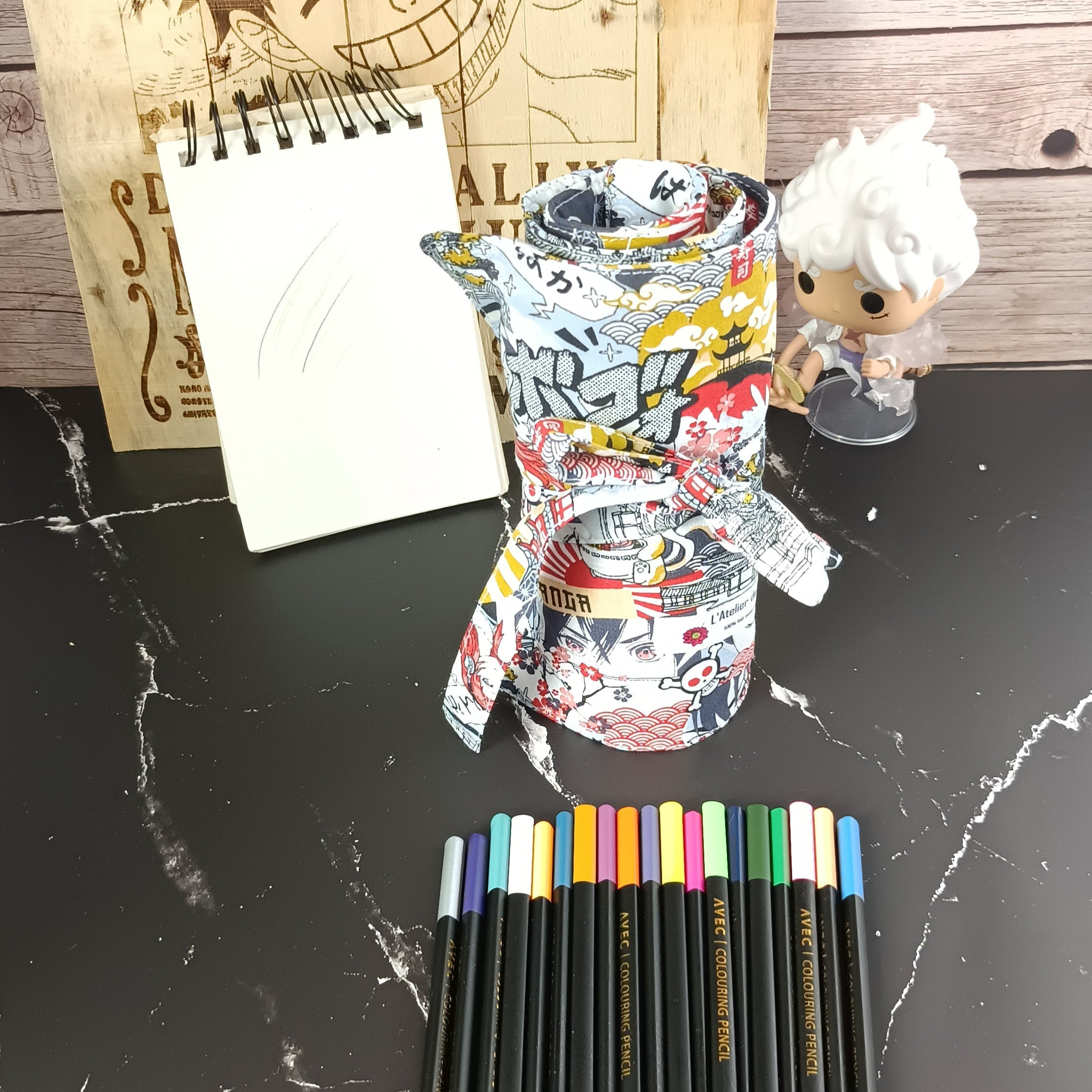 Trousse crayon ou feutres à rouler - Manga 