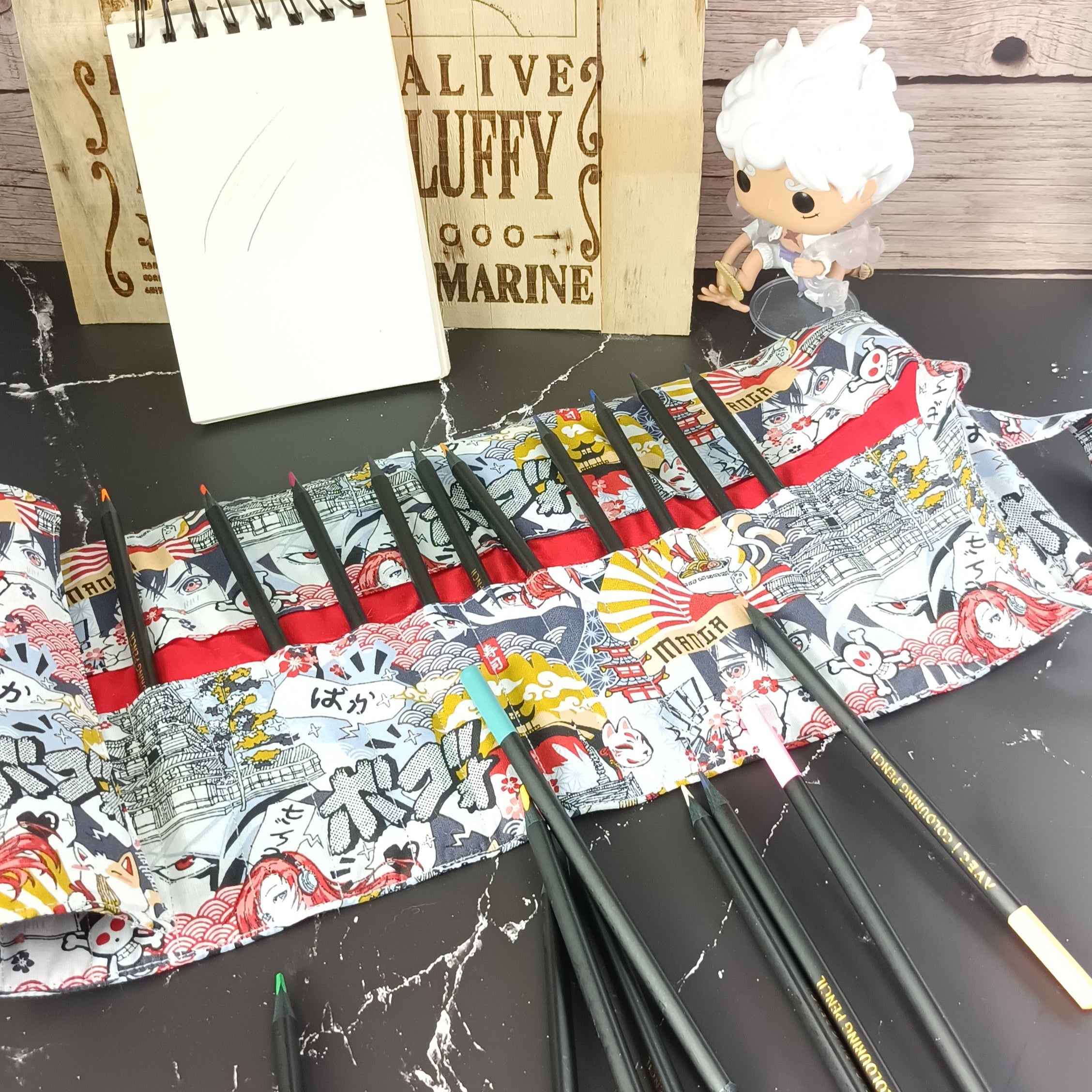 Trousse crayon ou feutres à rouler - Manga 