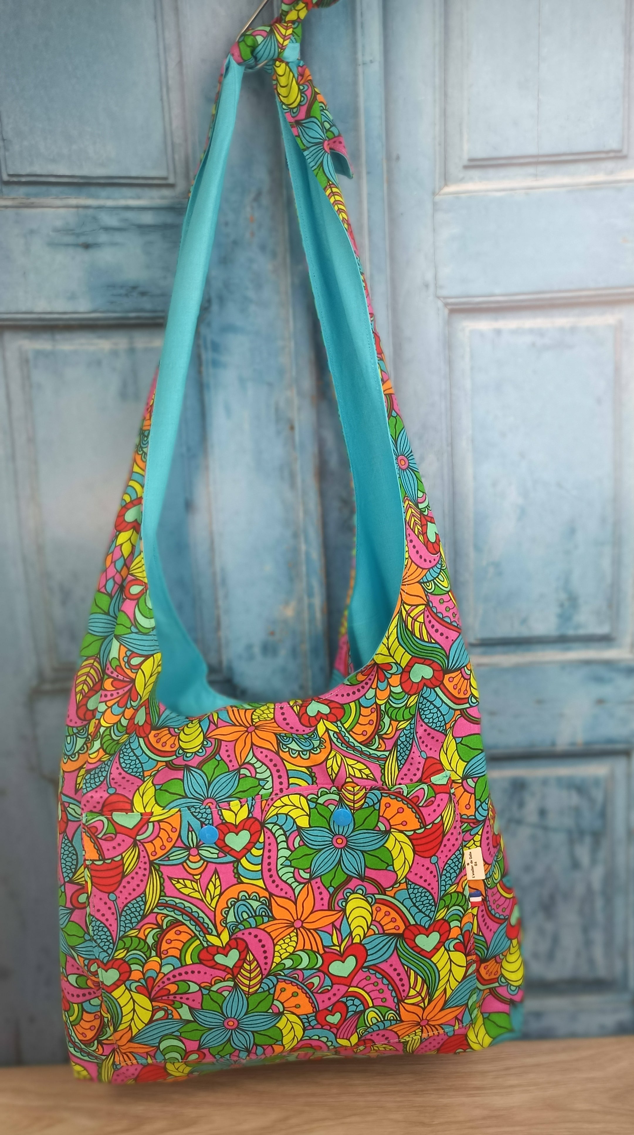 sac boho orchidée