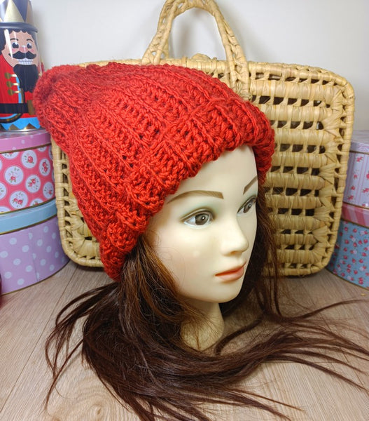 Bonnet laine adultes et mitaines assortis - Crocheté à la main -