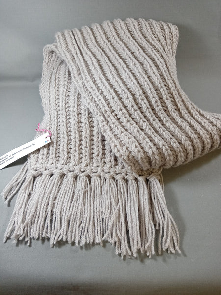 Écharpes longues tricoté à la main - Maille anglaise