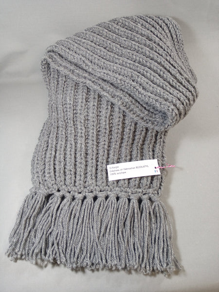 Écharpes longues tricoté à la main - Maille anglaise