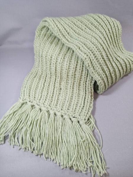 Écharpes longues tricoté à la main - Maille anglaise