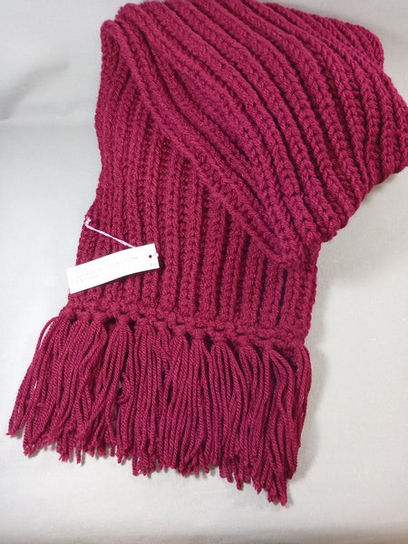 Écharpes longues tricoté à la main - Maille anglaise