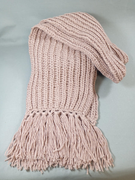 Écharpes longues tricoté à la main - Maille anglaise
