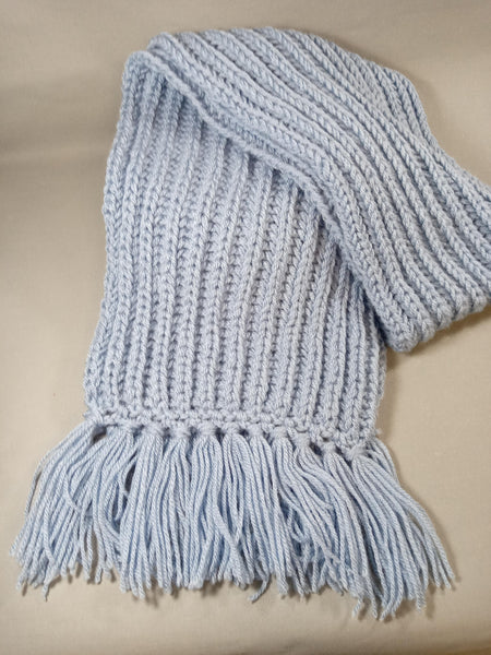 Écharpes longues tricoté à la main - Maille anglaise