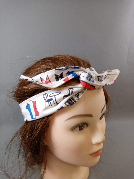 Bandeau cheveux adulte articulé - divers tissus