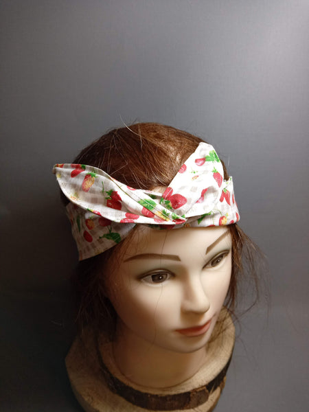 Bandeau cheveux adulte articulé - divers tissus