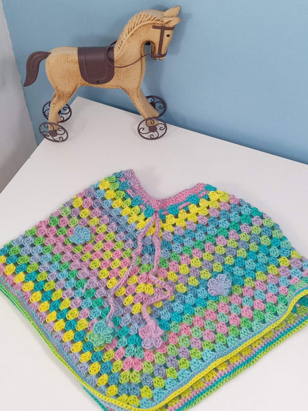 Poncho enfant - Mexique - Arc en ciel