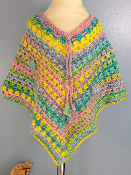 Poncho enfant - Mexique - Arc en ciel