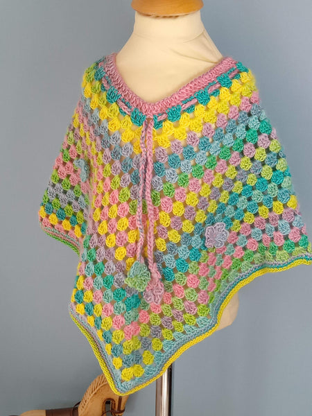 Poncho enfant - Mexique - Arc en ciel
