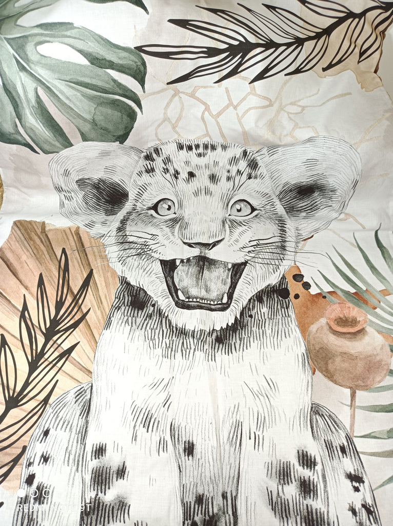 Panneau tissu couverture tigre - panneau couverture enfant – Liaminou