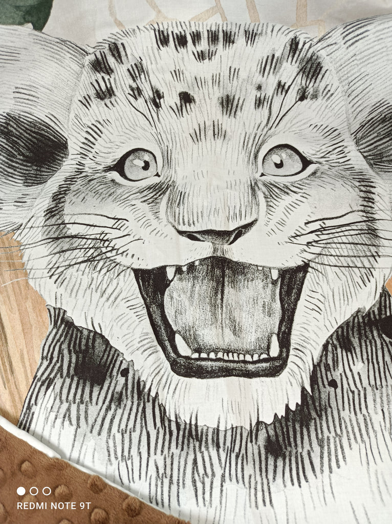 Panneau tissu couverture tigre - panneau couverture enfant – Liaminou