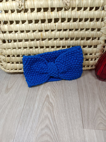 Bandeau cheveux adultes -Tricoté à la main - Point de riz