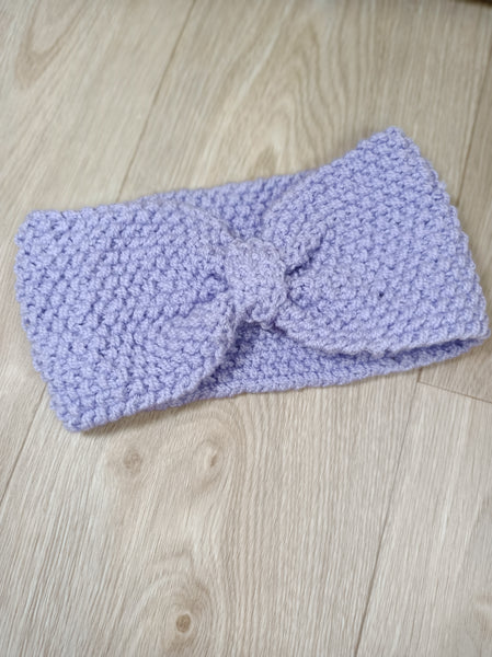 Bandeau cheveux adultes -Tricoté à la main - Point de riz