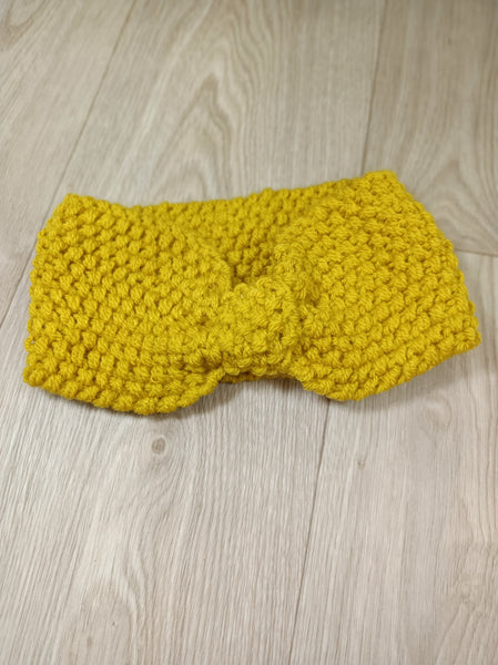 Bandeau cheveux adultes -Tricoté à la main - Point de riz
