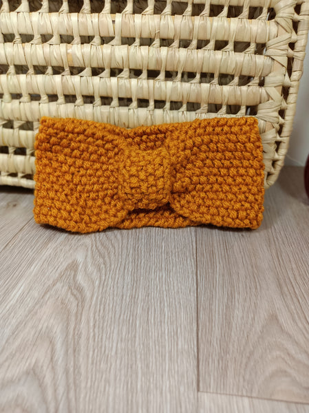 Bandeau cheveux adultes -Tricoté à la main - Point de riz