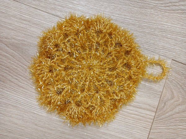 Eponge lavable tawashi - crocheté à la main avec fil spécial lavage 60°