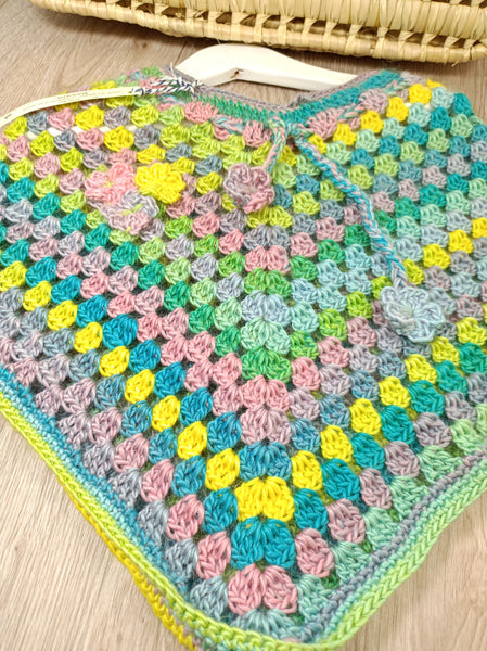 Poncho enfant - Mexique - Arc en ciel