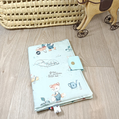 Protège carnet de santé - Au jardin- cadeau naissance