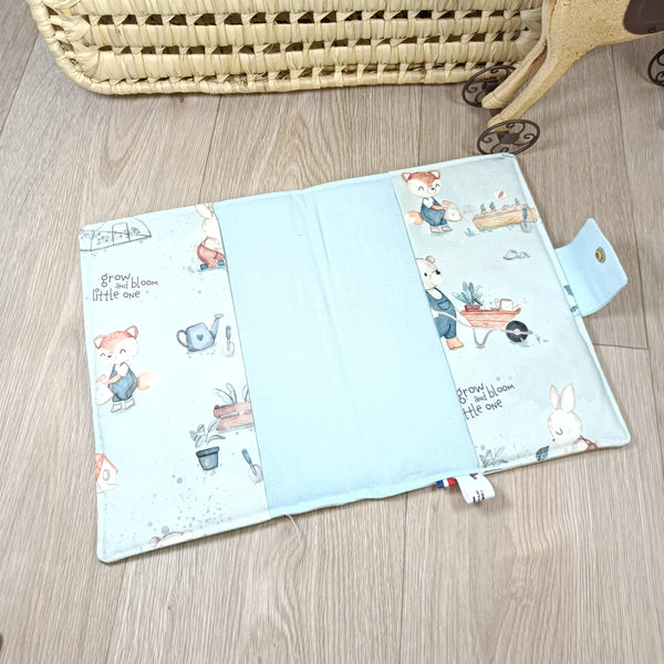 Protège carnet de santé - Au jardin- cadeau naissance