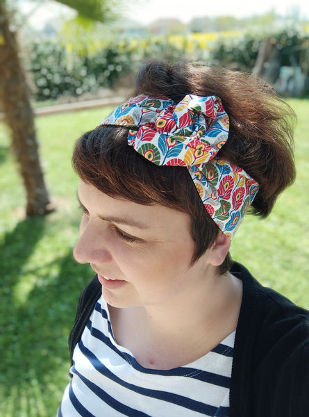 Bandeau cheveux adulte articulé - divers tissus