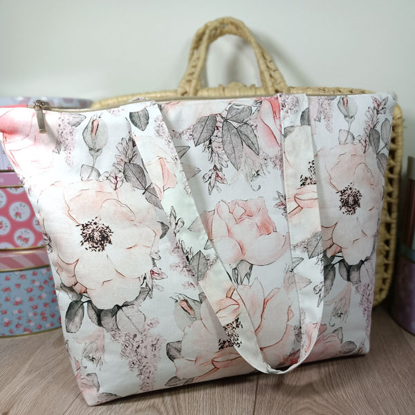 Sac cabas et pochette assortis - Eglantine