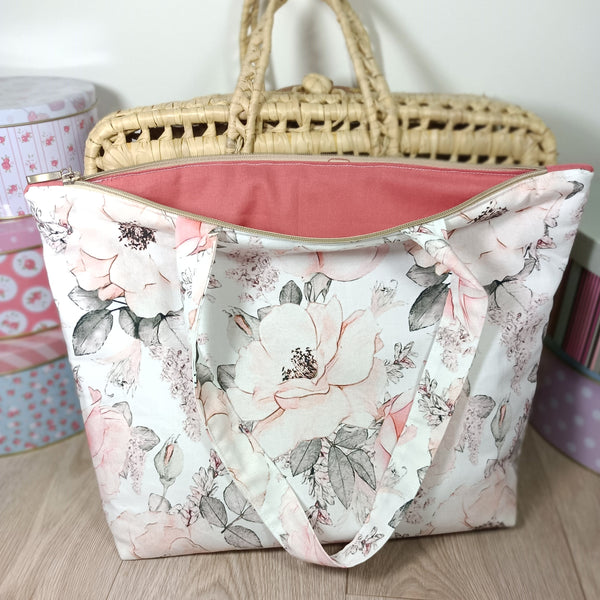 Sac cabas et pochette assortis - Eglantine