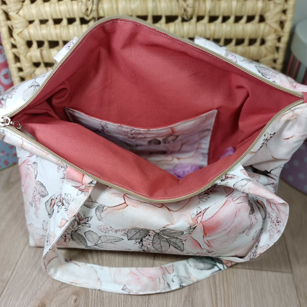 Sac cabas et pochette assortis - Eglantine