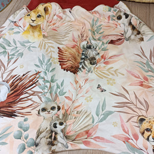 Sarouel pantalon bébé  - Tropical terracotta - Elastique terracotta