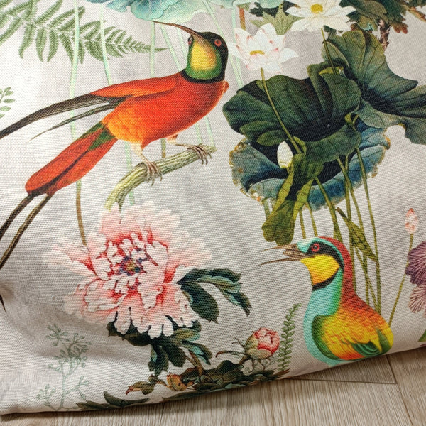 Sac cabas et pochette assortis - Oiseaux