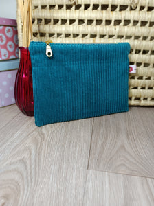Pochettes velours zippées